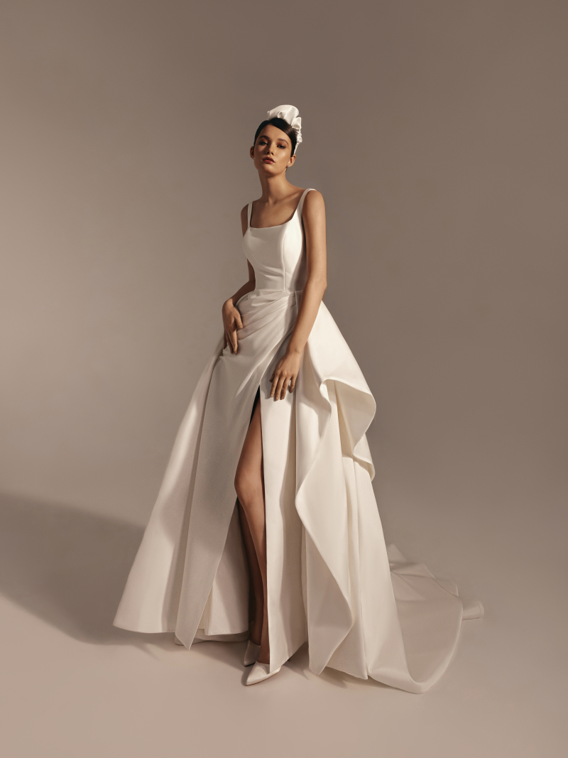 BELLA wedding gown from the Vil'na collection in Mikado Soft — Inter Tex