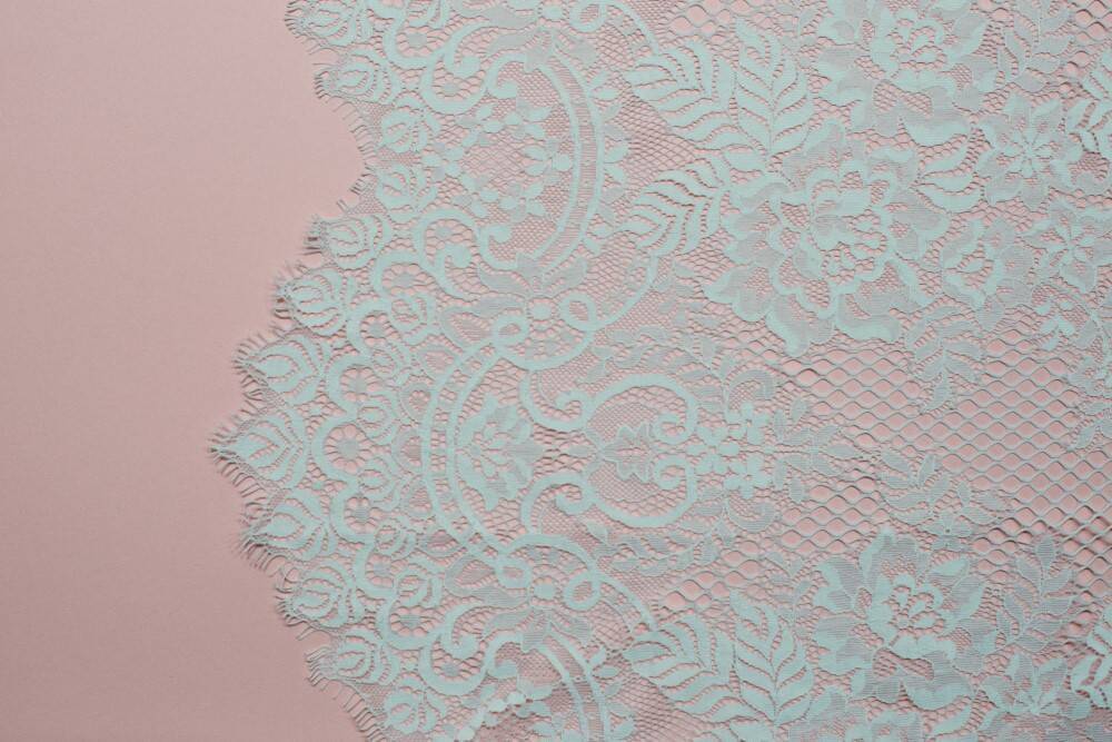 Chantilly lace for a wedding dress