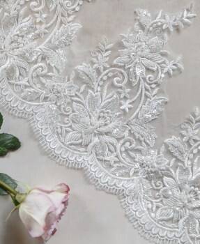 Lace Fabric category image from Inter Tex, supplier of bridal fabrics, lace, decor and accessories for B2B and retail orders.