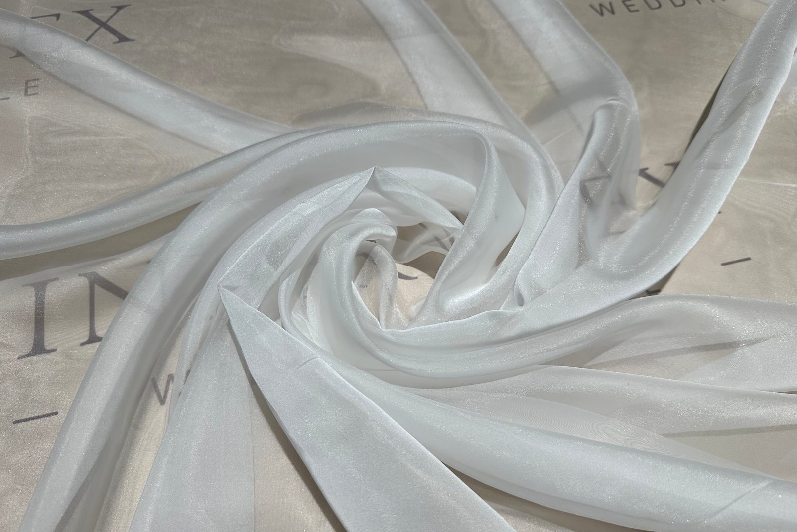 organza chiffon rolled in a circle 382876