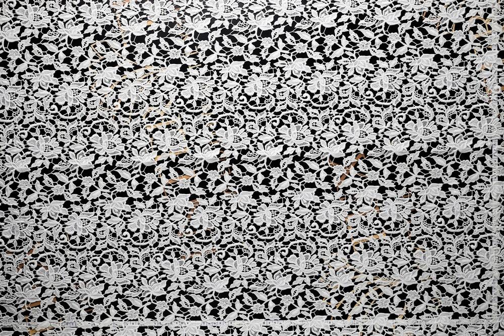 Inter Tex bridal fabric 955sku image from the Inter Tex catalogue for bridal fabrics, lace, appliques and B2B atelier orders.