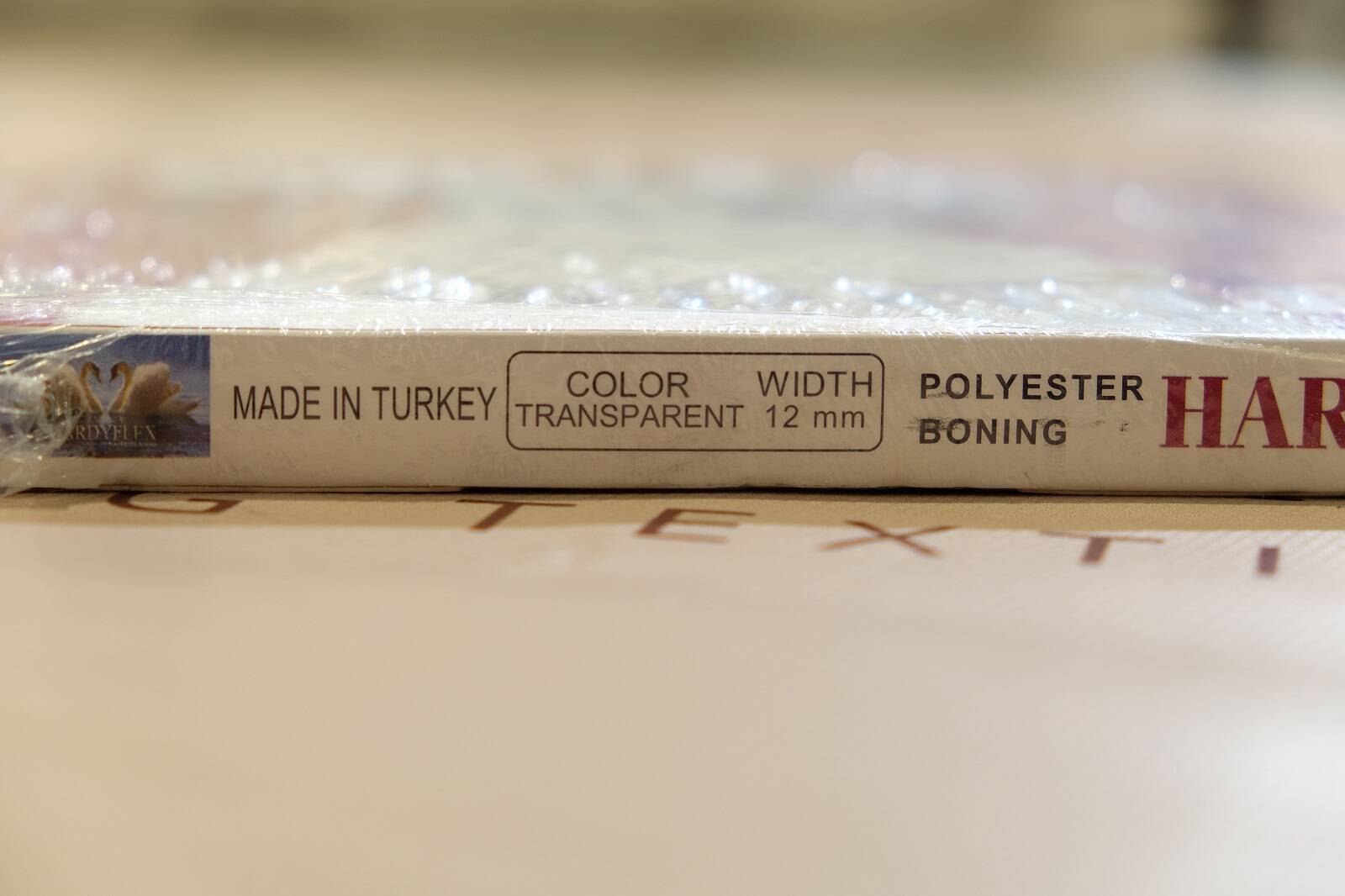 transparent polyester boning 12 mm 323176