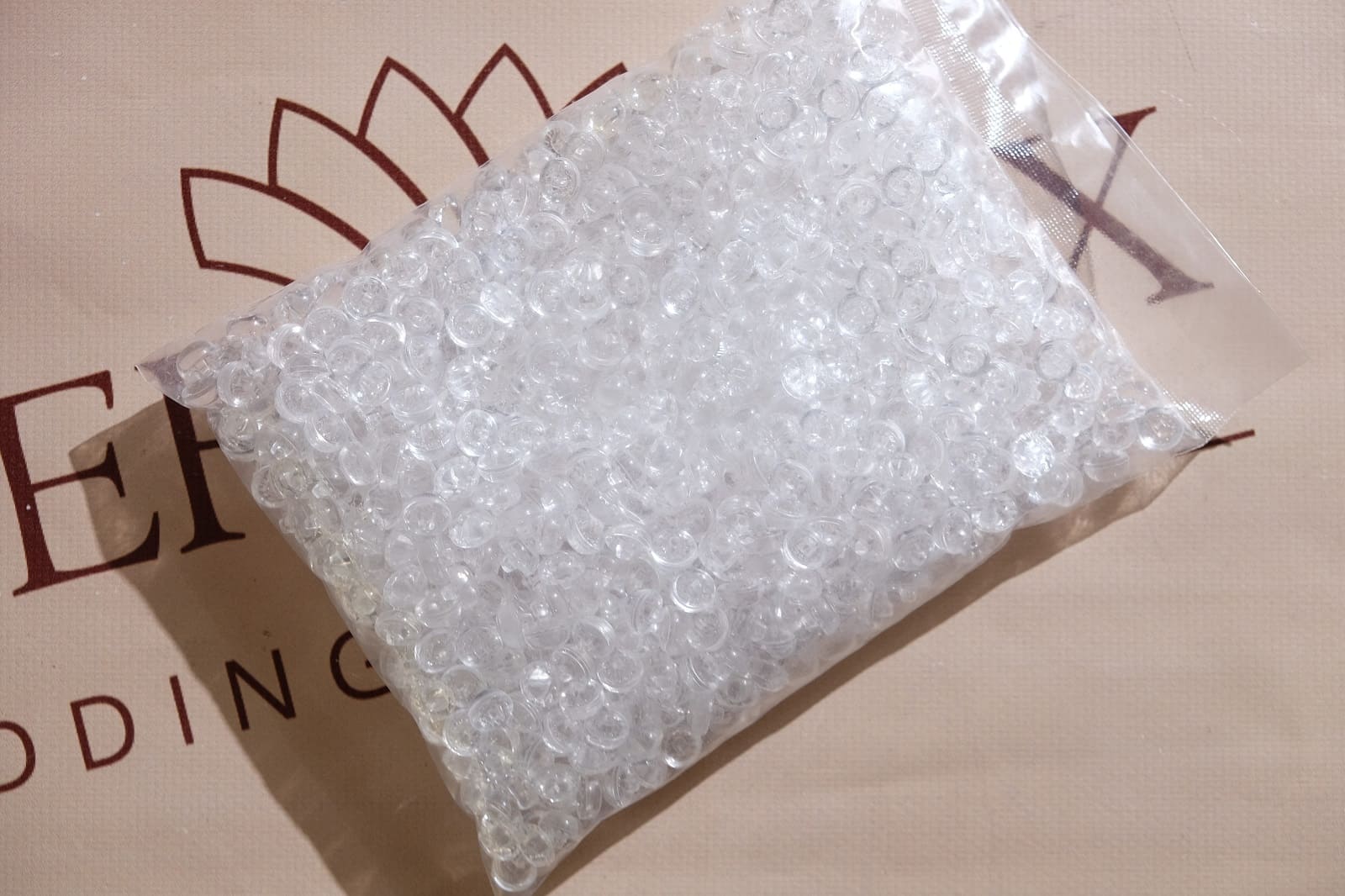 transparent flower buttons packaging 325415