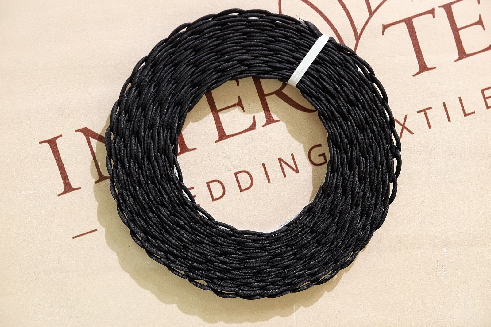 black corset loops on boning, rolled 368887