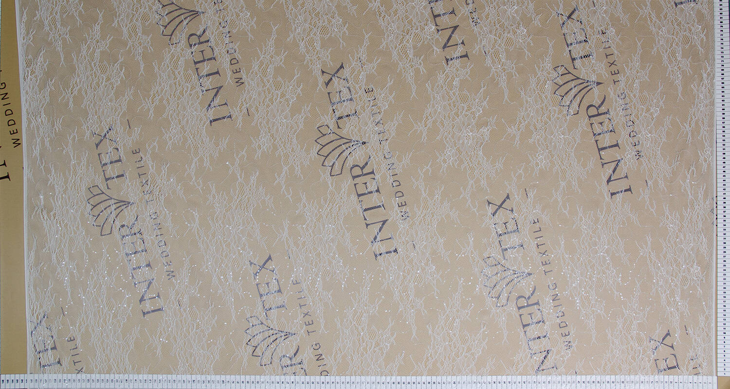 chantilly with sequins full width 378725