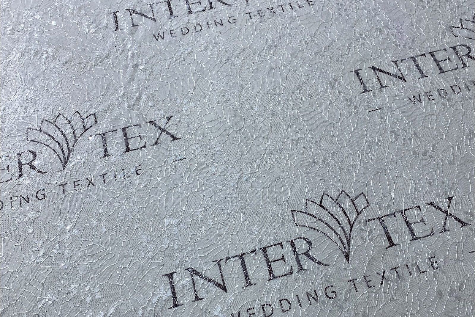 chantilly with sequins half width 378749