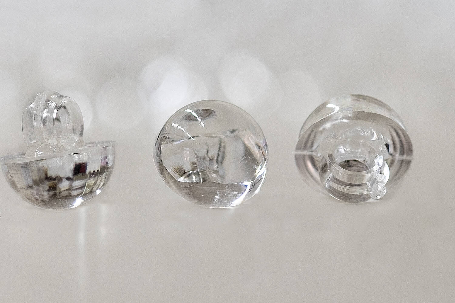 transparent buttons close-up 380551