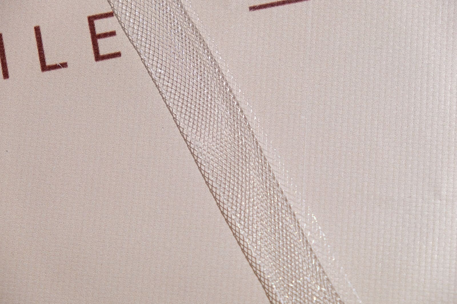 stiff transparent horsehair braid 2 cm close-up 380575