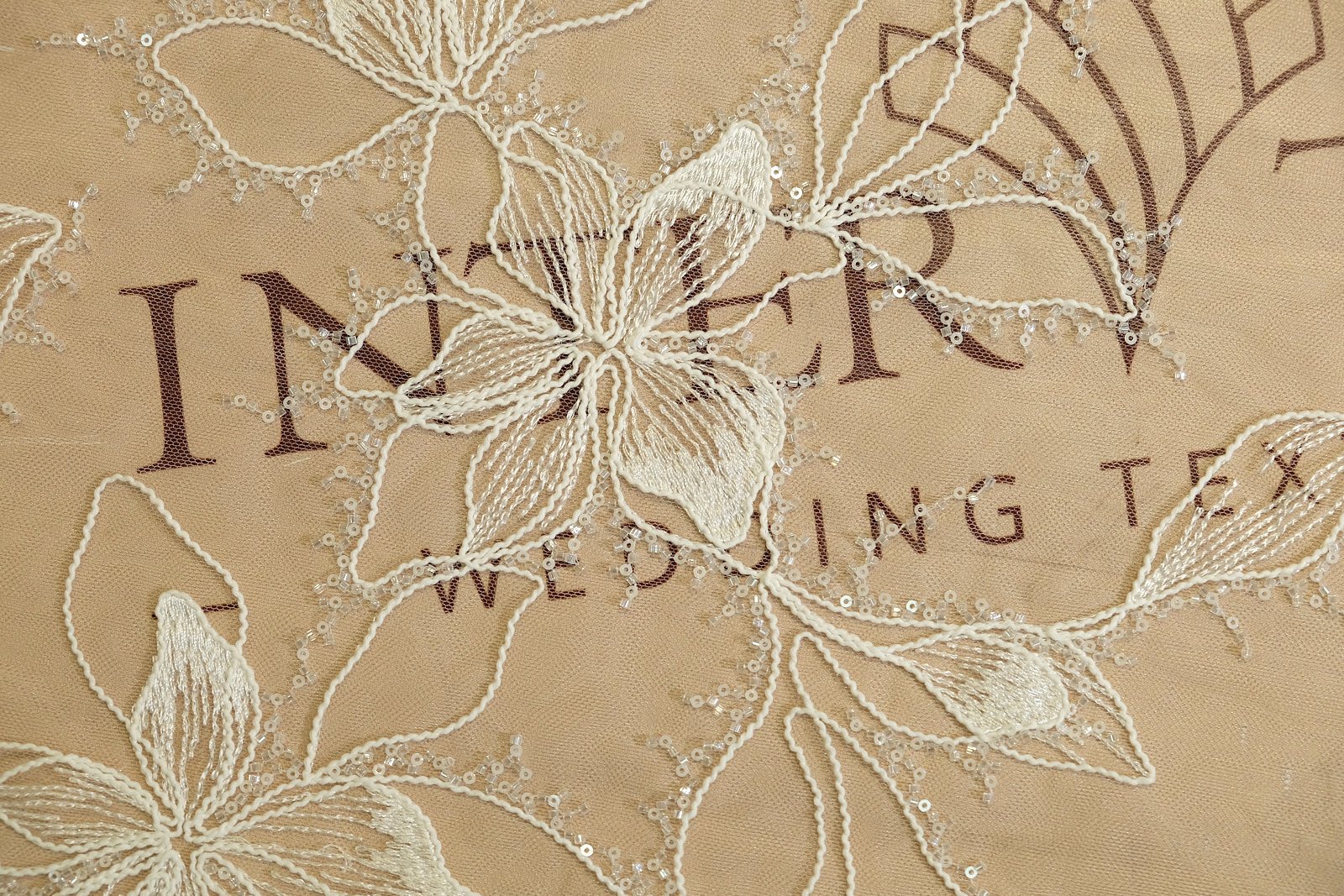 close-up of lace fabric 384887