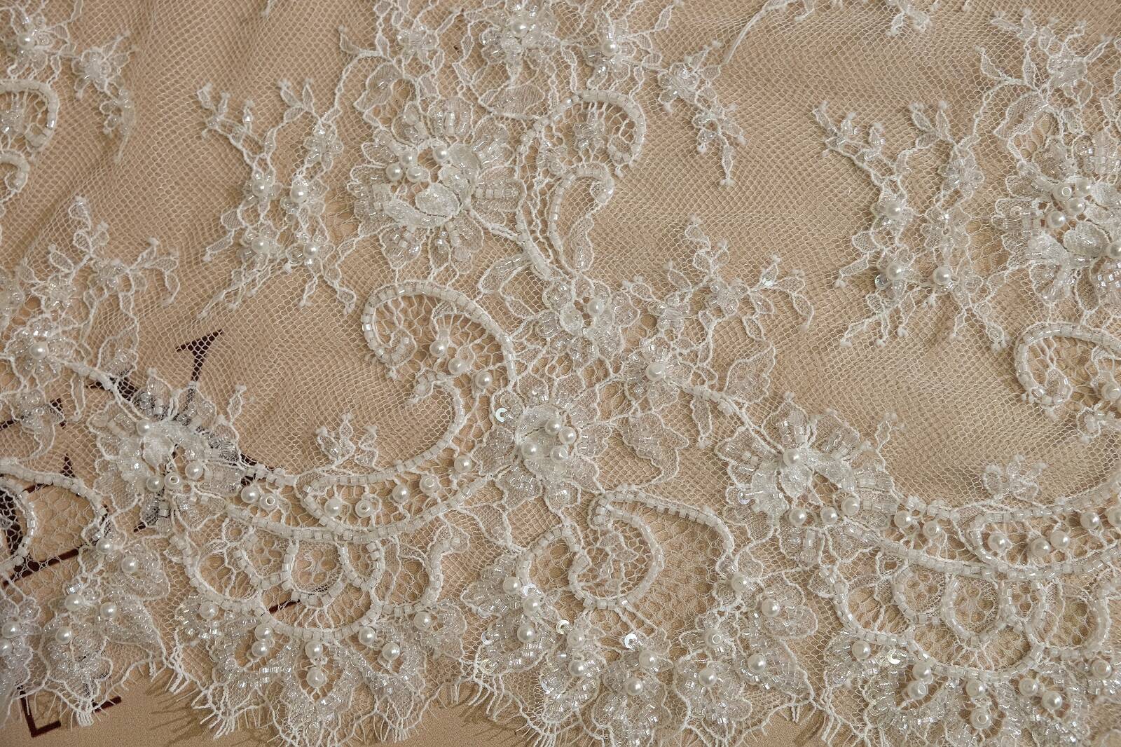 chantilly with beads close-up 384993