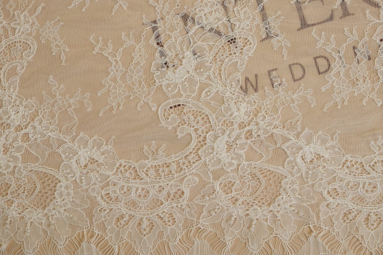 chantilly with beads edge 385822