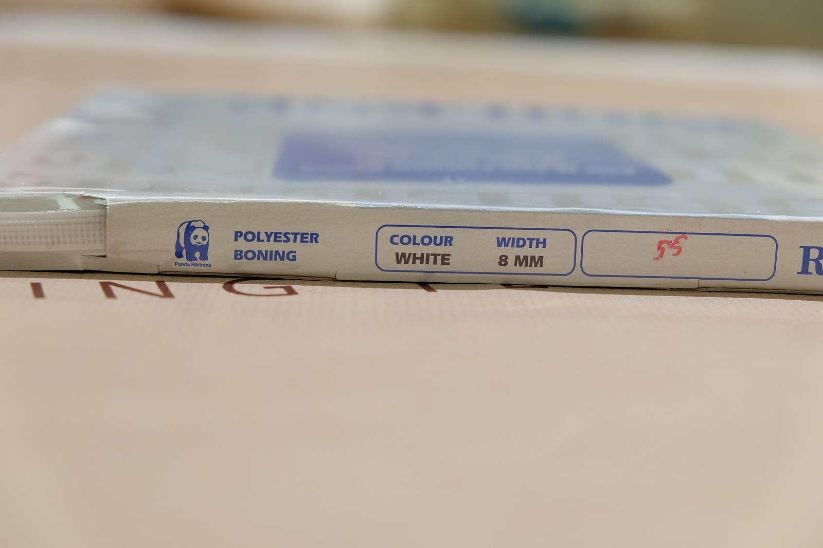 white polyester boning 8 mm 386942